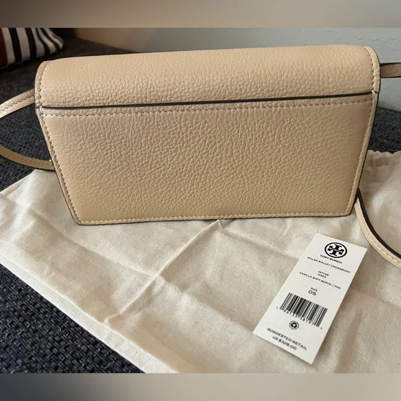 Tory Burch Miller Wallet Crossbody in Vanilla Soft Serve - Picture 2 of 15